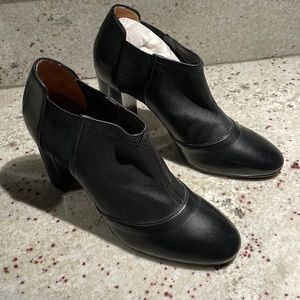 NIB Aquatalia Womens Valena Nappa Stretch Black Booties Size 7.5M retail $400